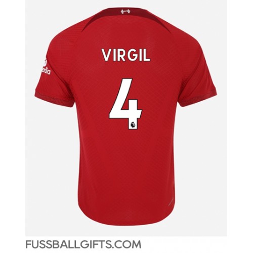 Liverpool Virgil van Dijk #4 Fußballbekleidung Heimtrikot 2022-23 Kurzarm